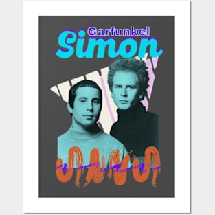 Simon & Garfunkel  folk rock duo art 90s Posters and Art